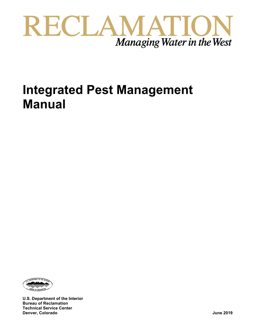 Integrated Pest Management Manual