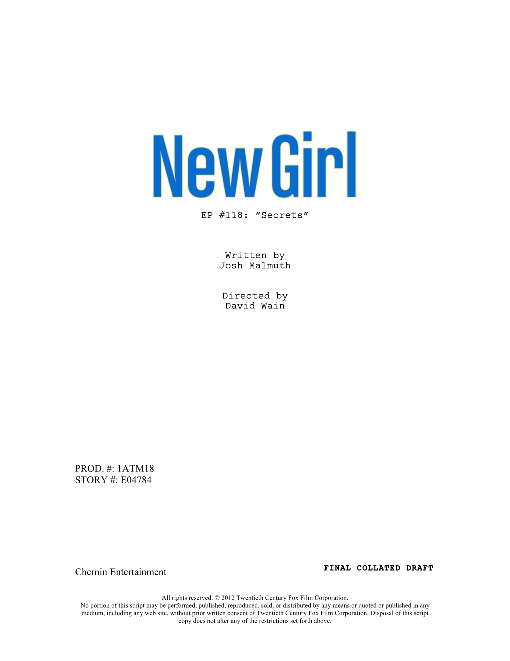 New Girl 1X19