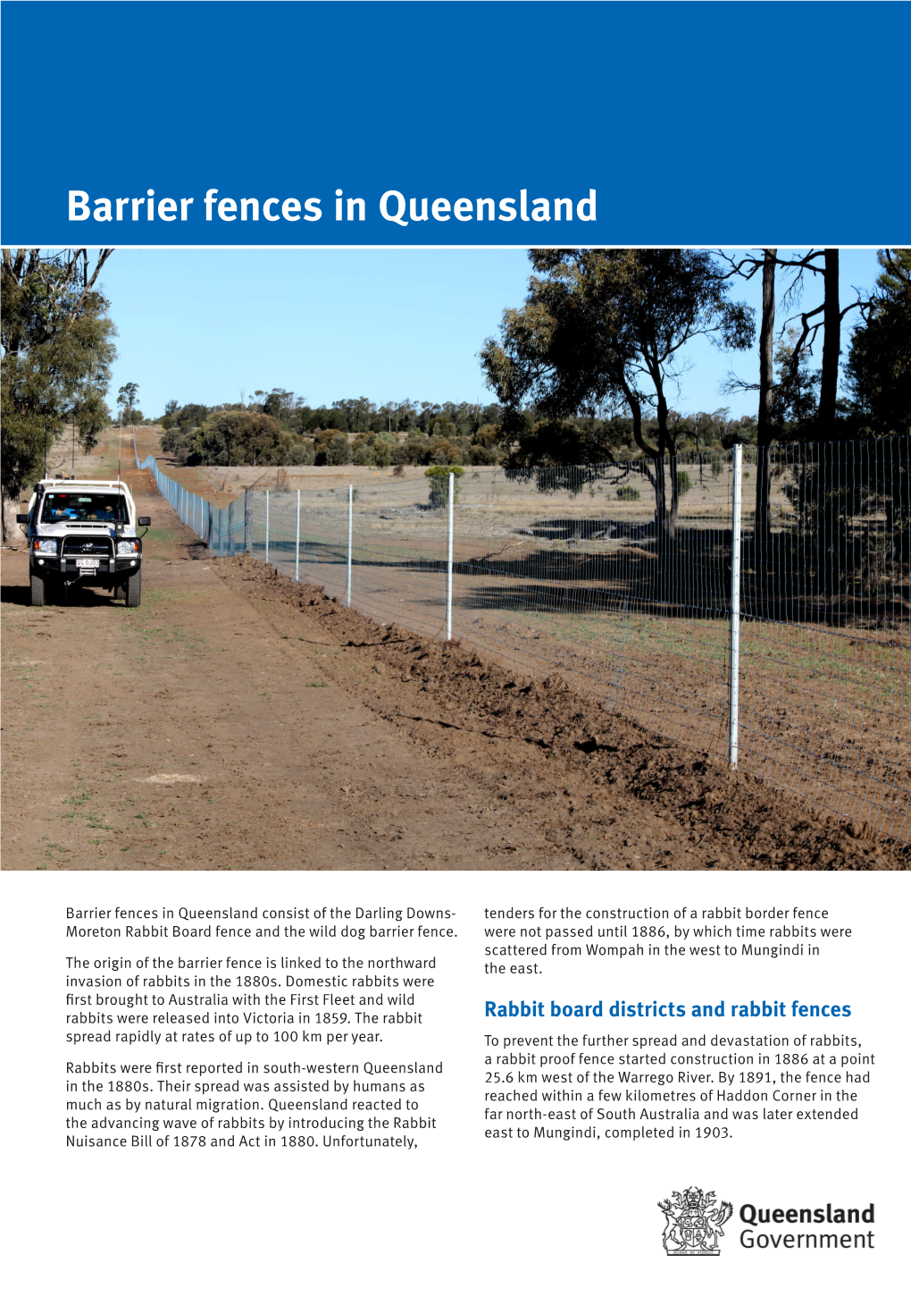 Barrier Fences in Queensland