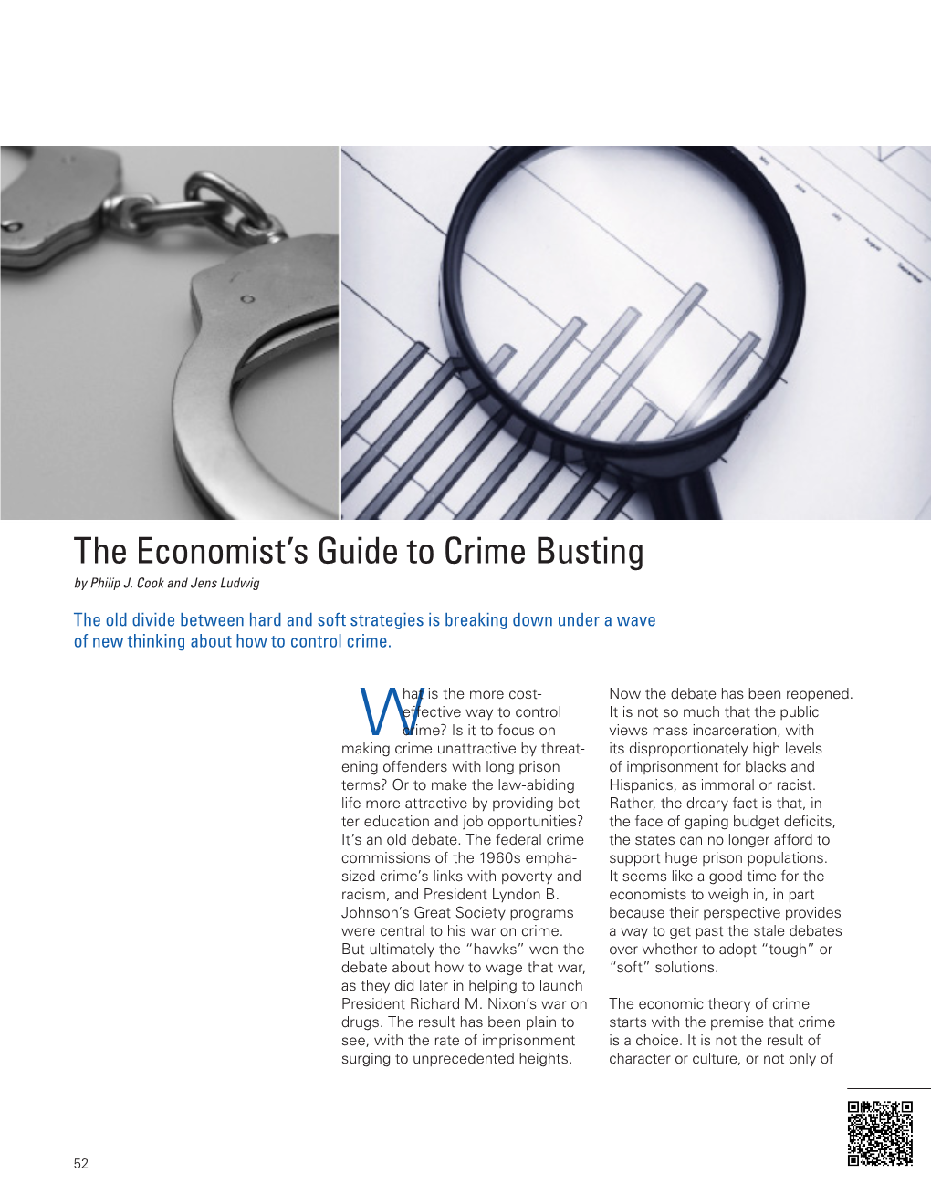 The Economist's Guide to Crime Busting