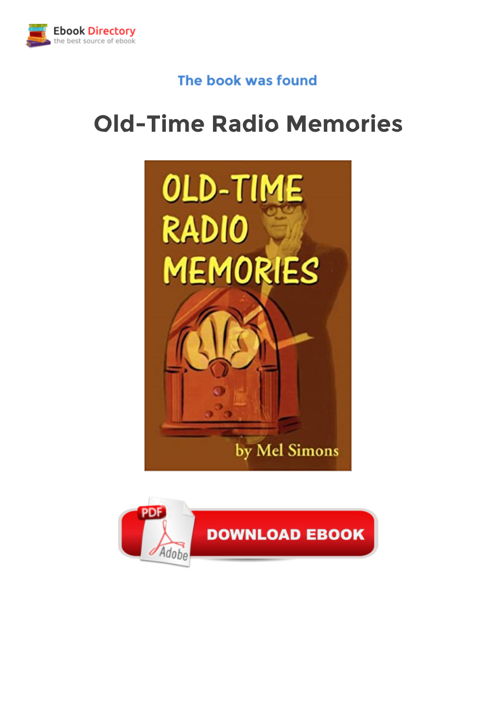 Old-Time Radio Memories