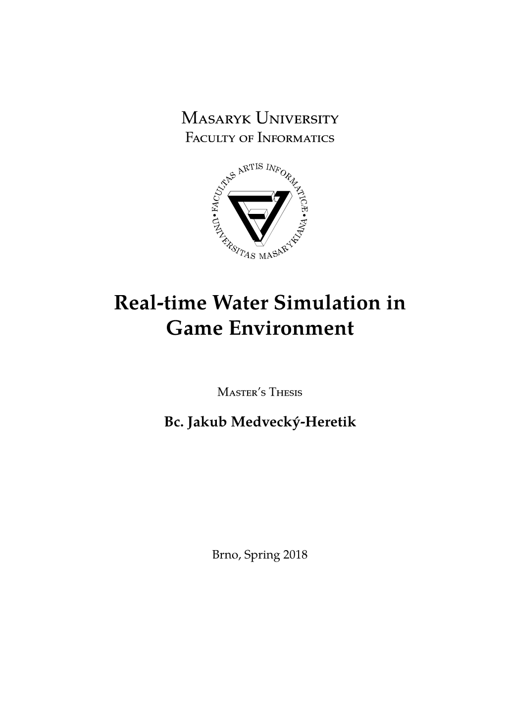 Real-Time Water Simulation in Game Environment