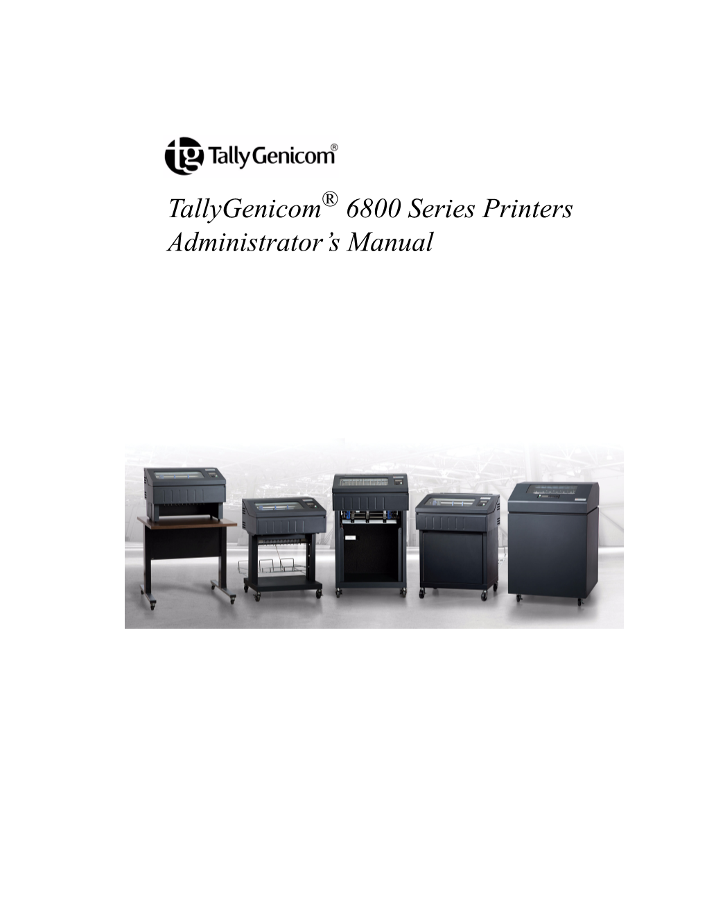 Tallygenicom 6800 Series Printers Administrator's Manual