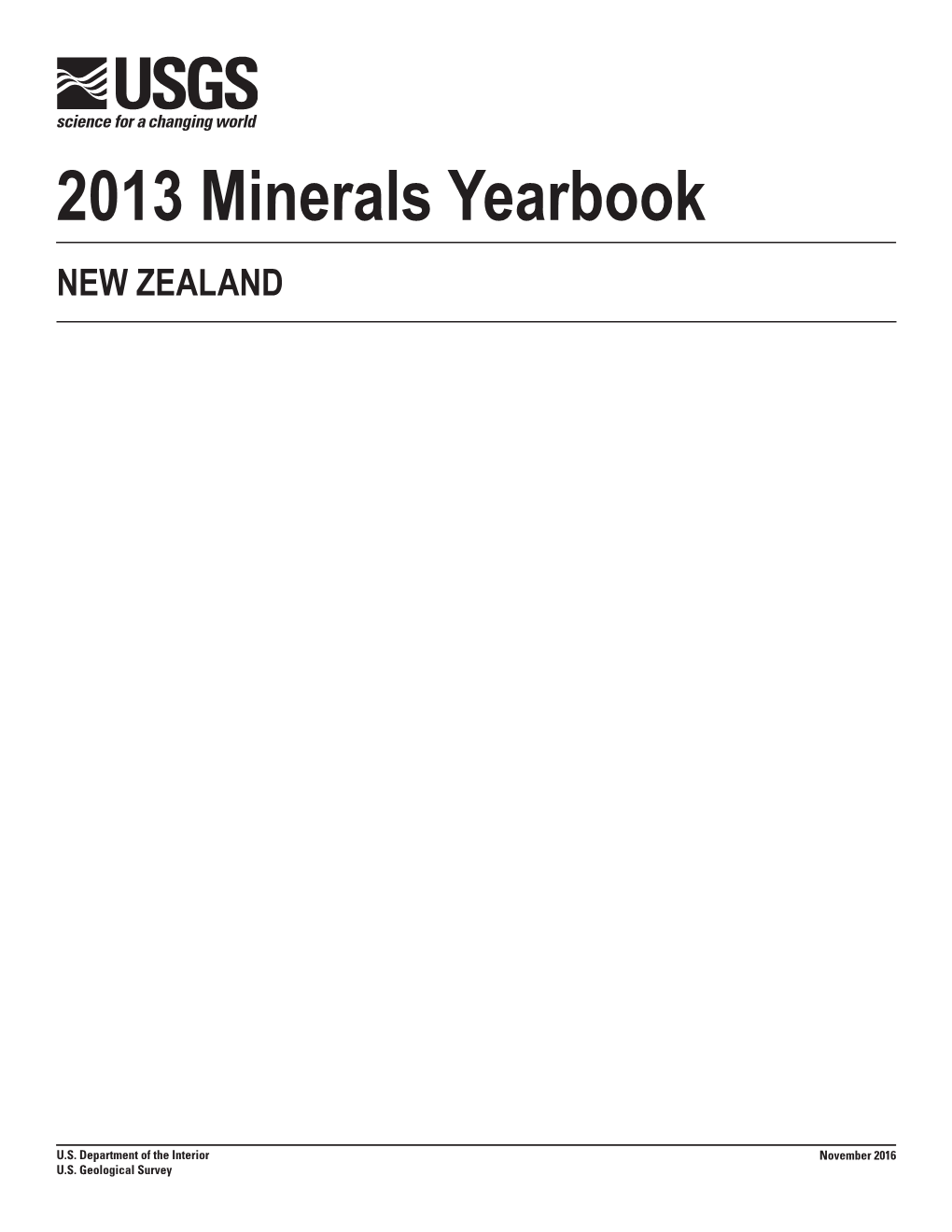 The Mineral Industry of New Zealand in 2013