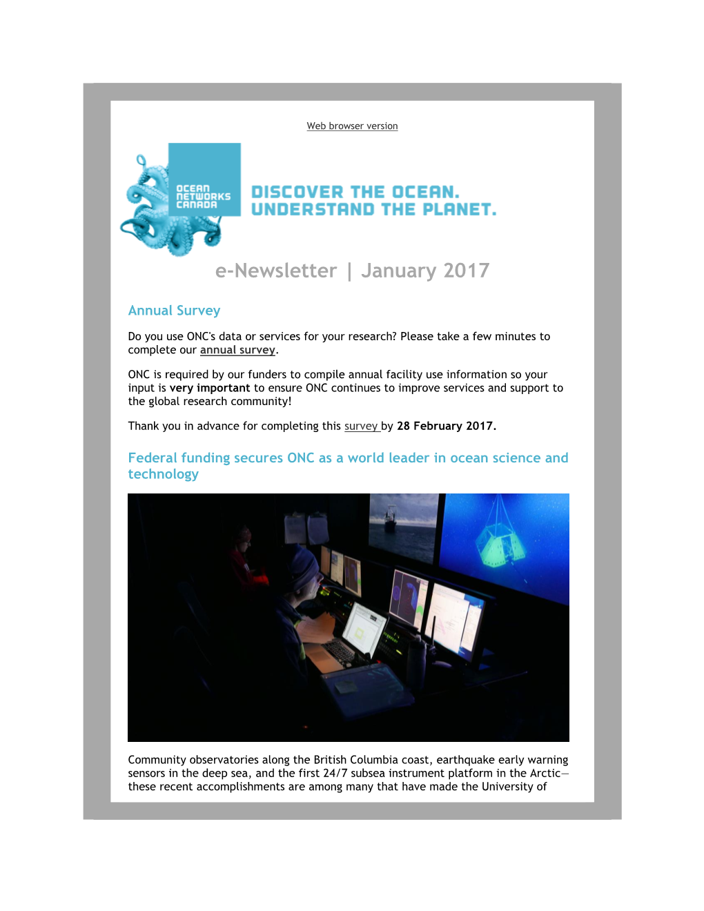 E-Newsletter | January 2017