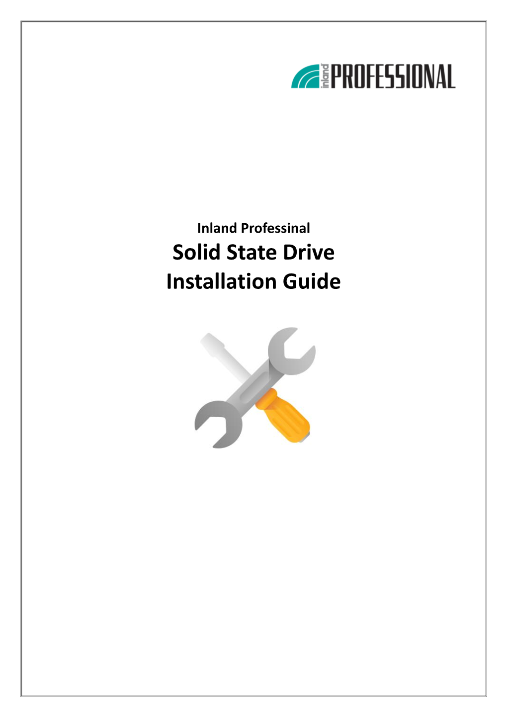 Inland Professinal Solid State Drive Installation Guide