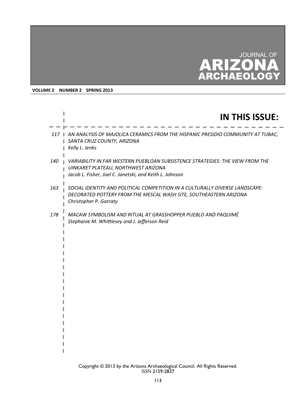 Arizona Archaeological Council