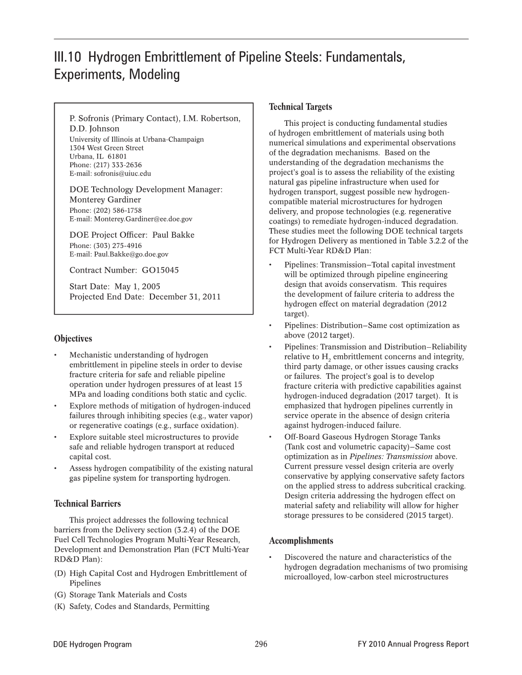 Hydrogen Embrittlement of Pipeline Steels: Fundamentals, Experiments, Modeling