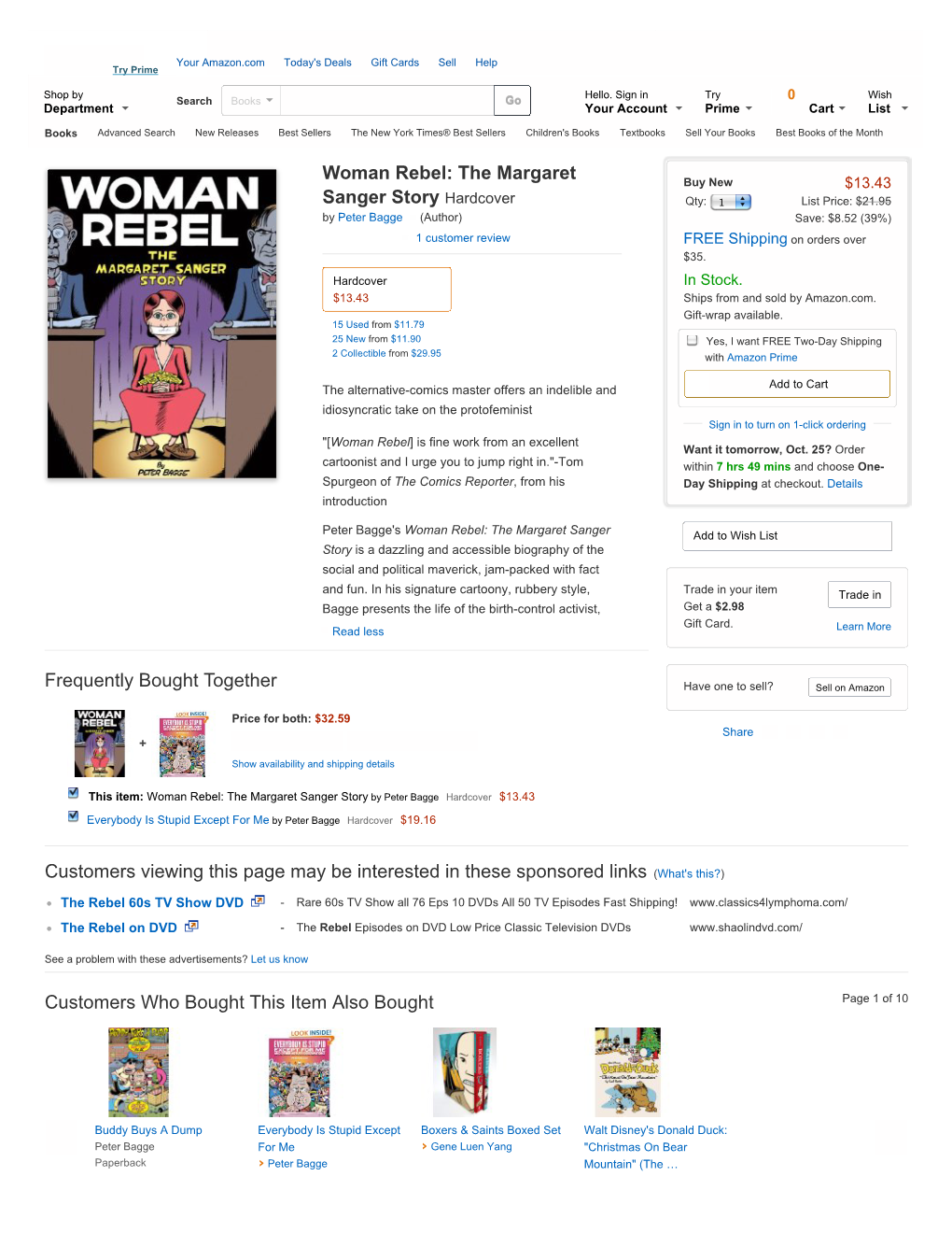 Woman Rebel: the Margaret Sanger Story: Peter Bagge