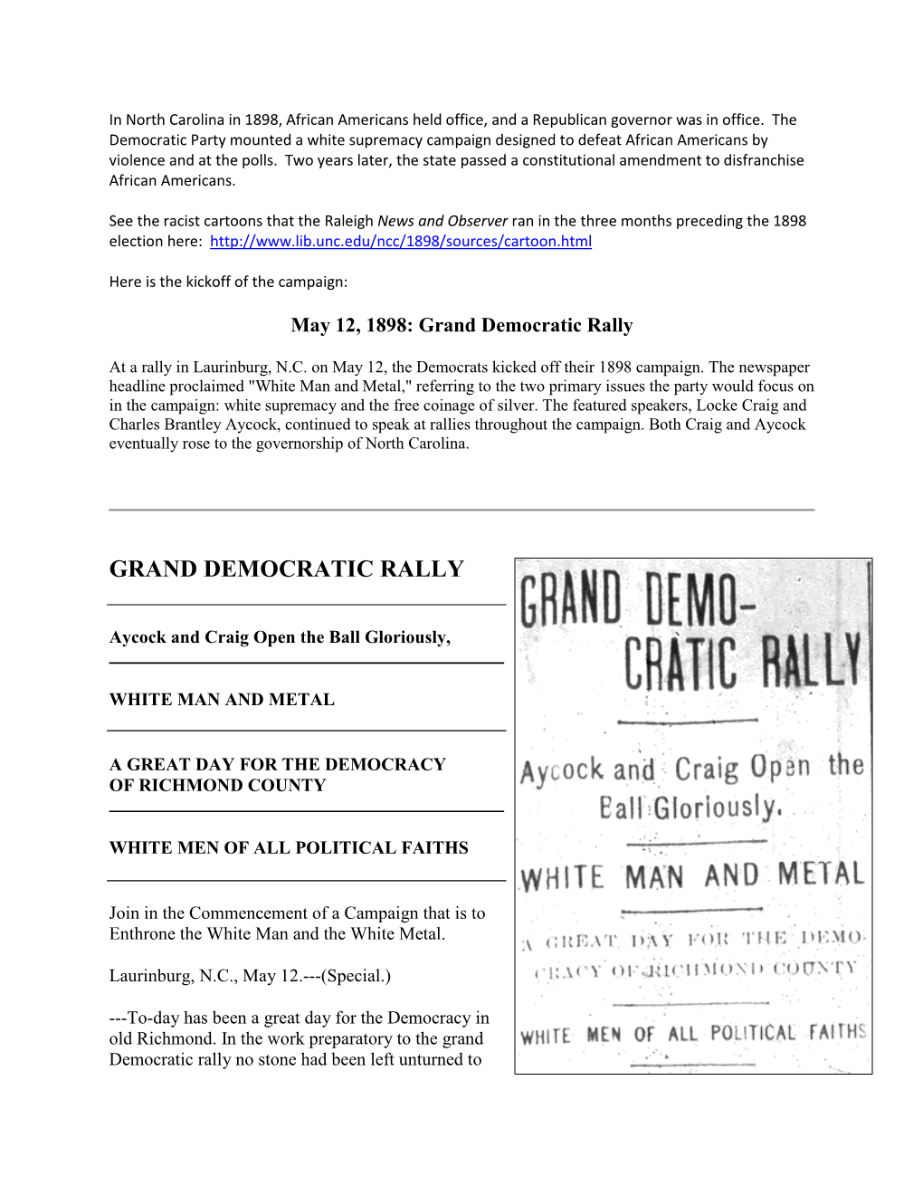 Grand Democratic Rally