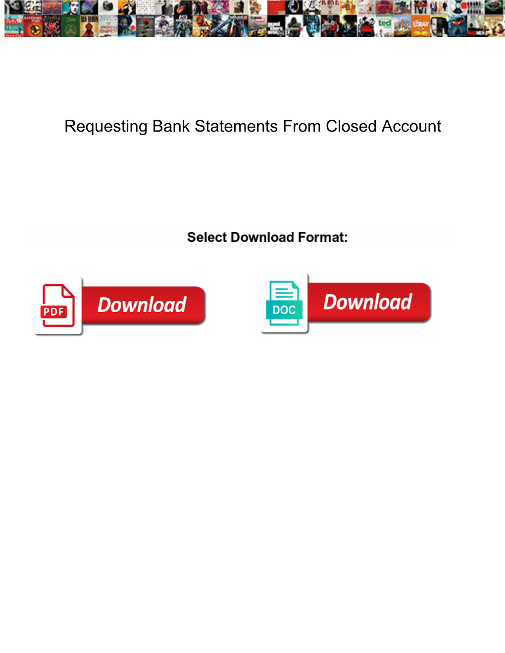 Requesting Bank Statements from Closed Account