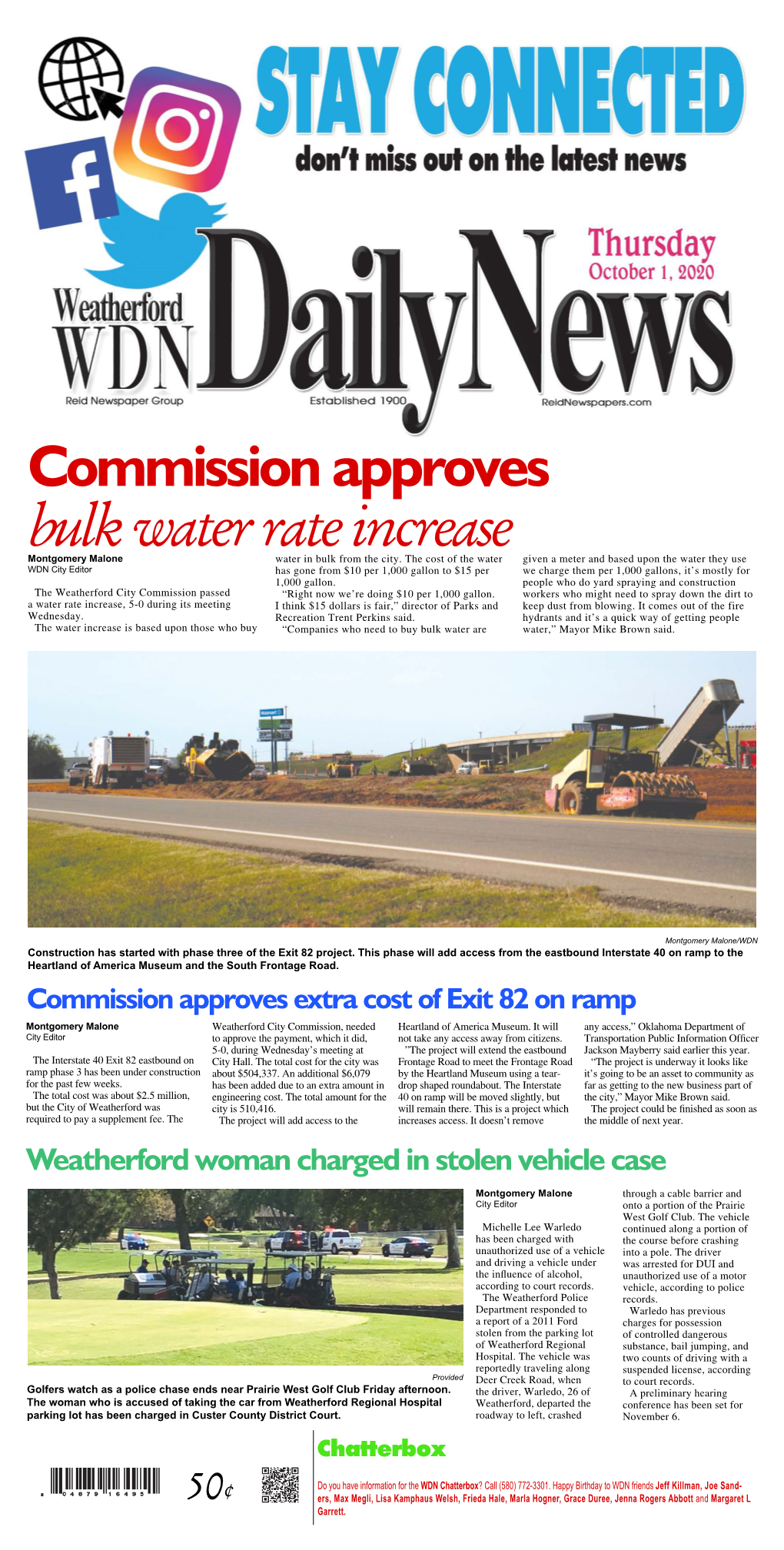 Commission Approves Bulk Water Rate Increase Montgomery Malone Water in Bulk from the City
