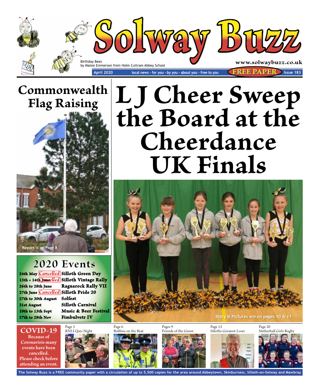 Issue 183 Commonwealth Flag Raising L J Cheer Sweep the Board at the Cheerdance UK Finals