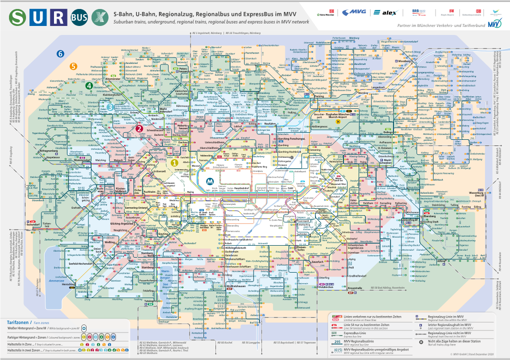 S-Bahn, U-Bahn, Regionalzug, Regionalbus Und Expressbus Im