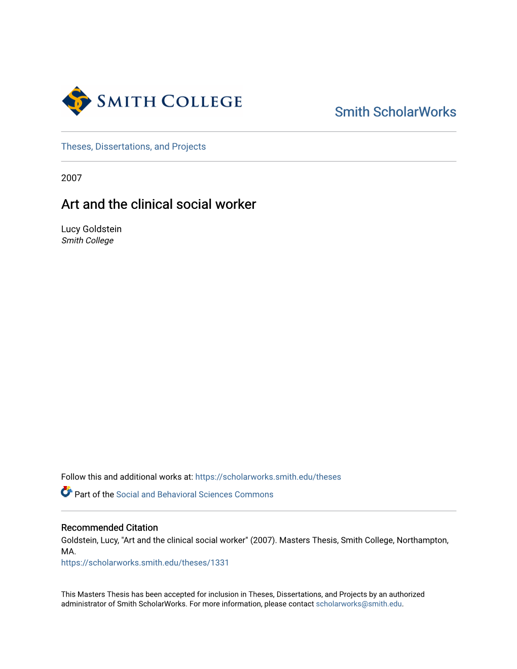 Art and the Clinical Social Worker