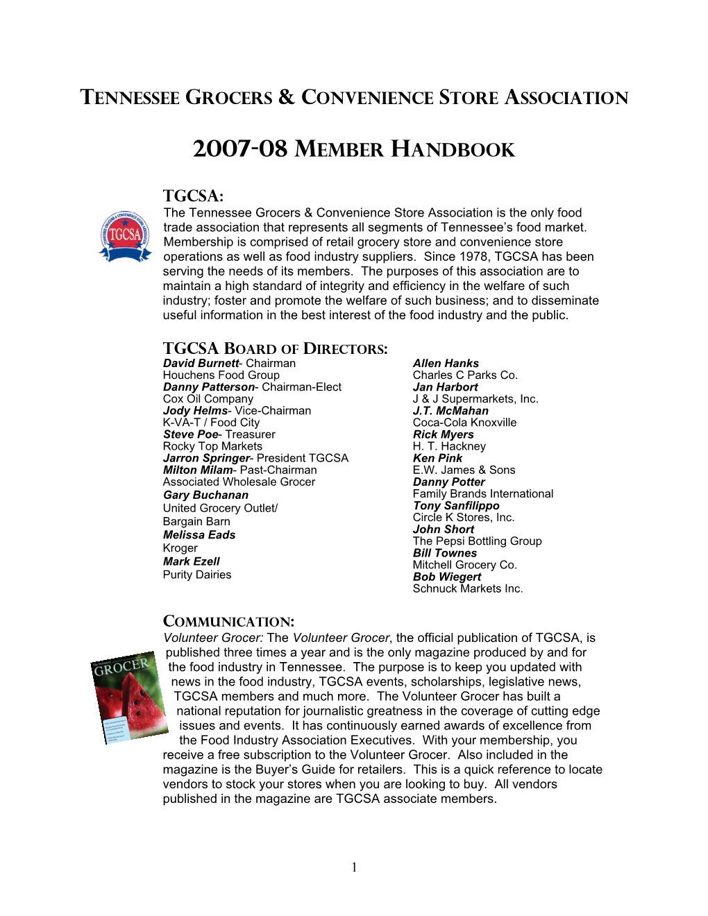 2007-08 Member Handbook