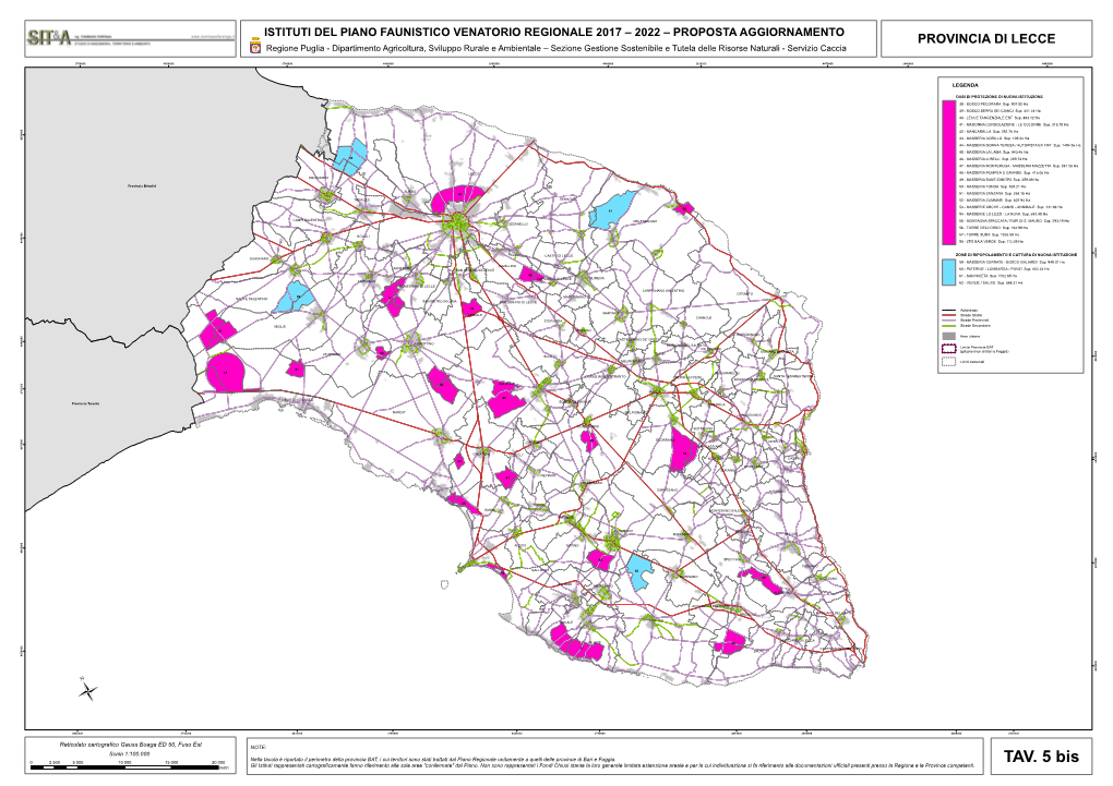 TAV. 5 Bis Metri Gli Istituti Rappresentati Cartograficamente Fanno Riferimento Alle Sole Aree 