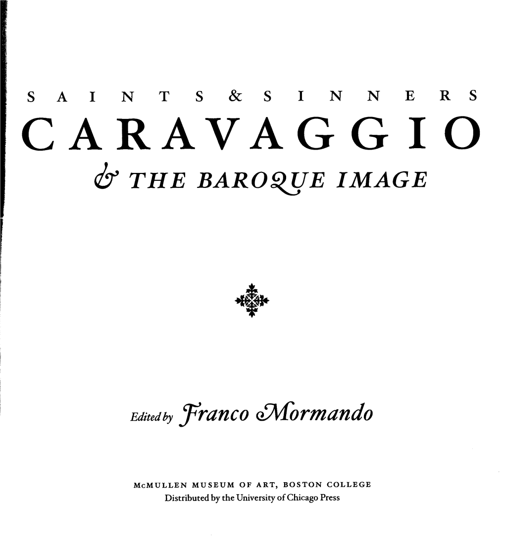 Caravaggio & the Baroque Image