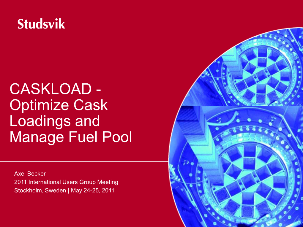 CASKLOAD - Optimize Cask