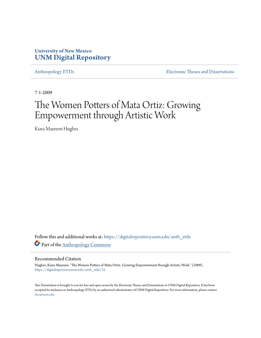 The Women Potters of Mata Ortiz: Growing
