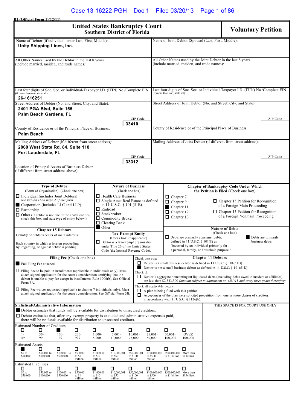 Bankruptcy Forms