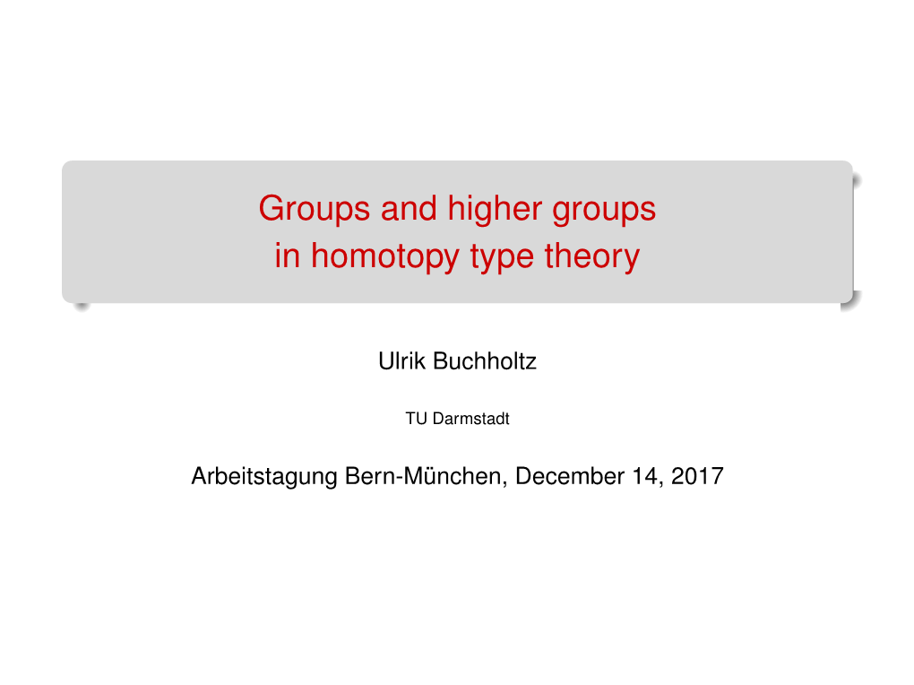 Groups and Higher Groups in Homotopy Type Theory