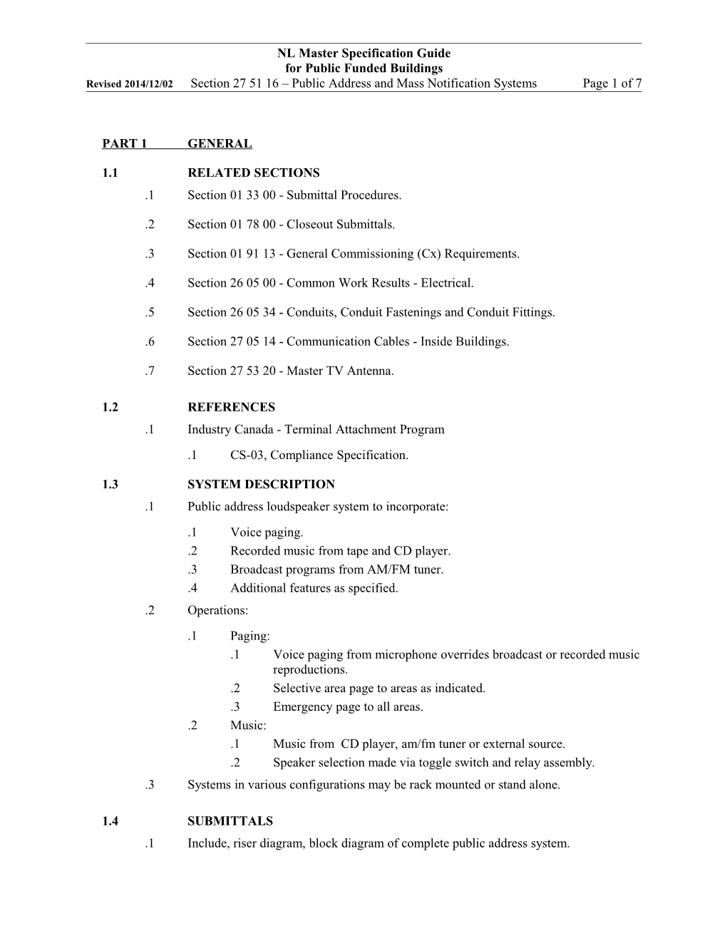 Public Address and Mass Notification Systems