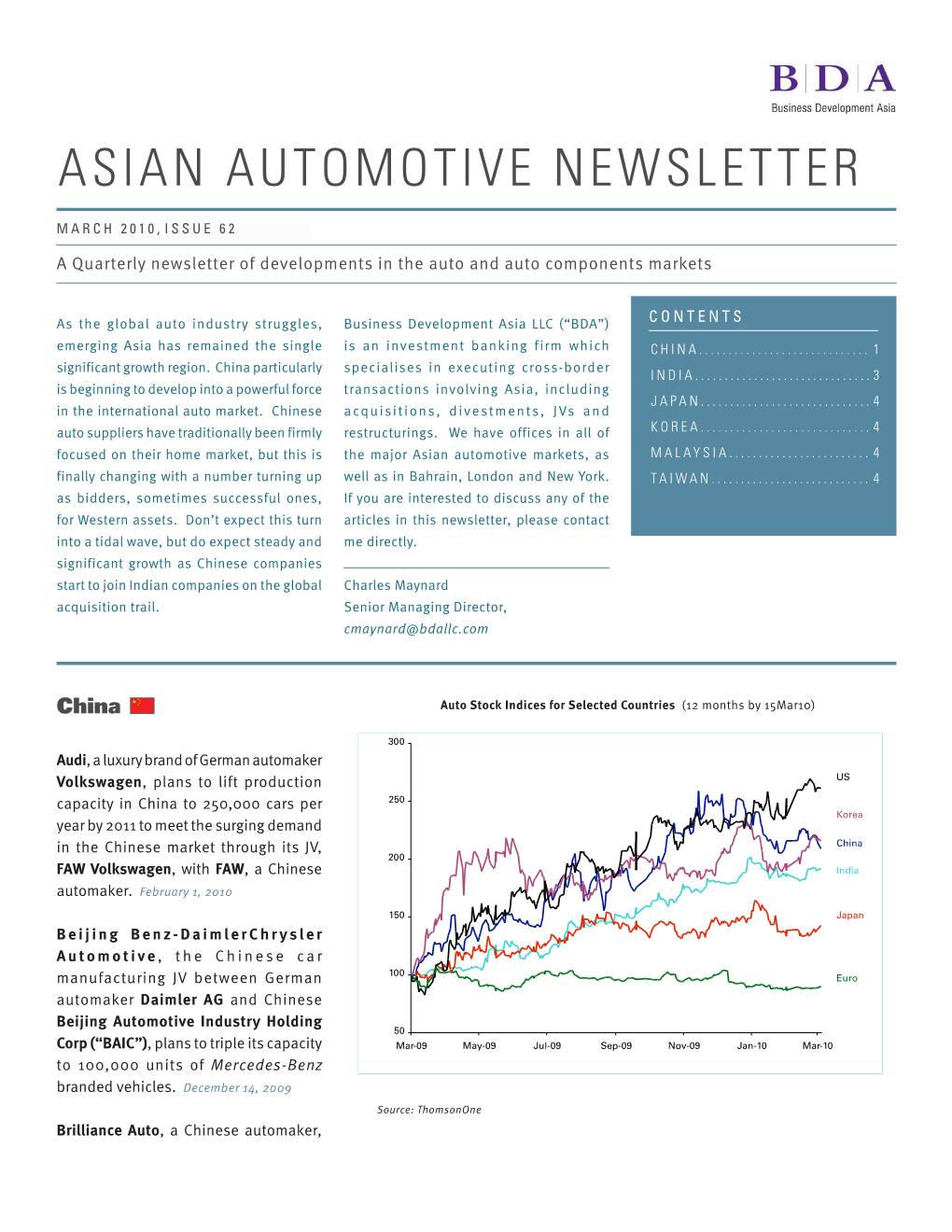 Asian Automotive Newsletter