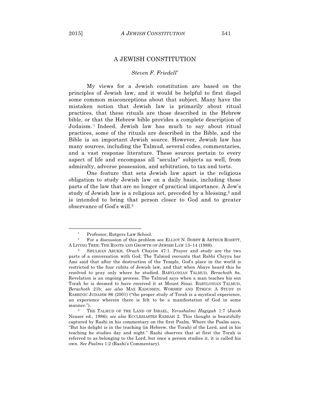 A Jewish Constitution 541