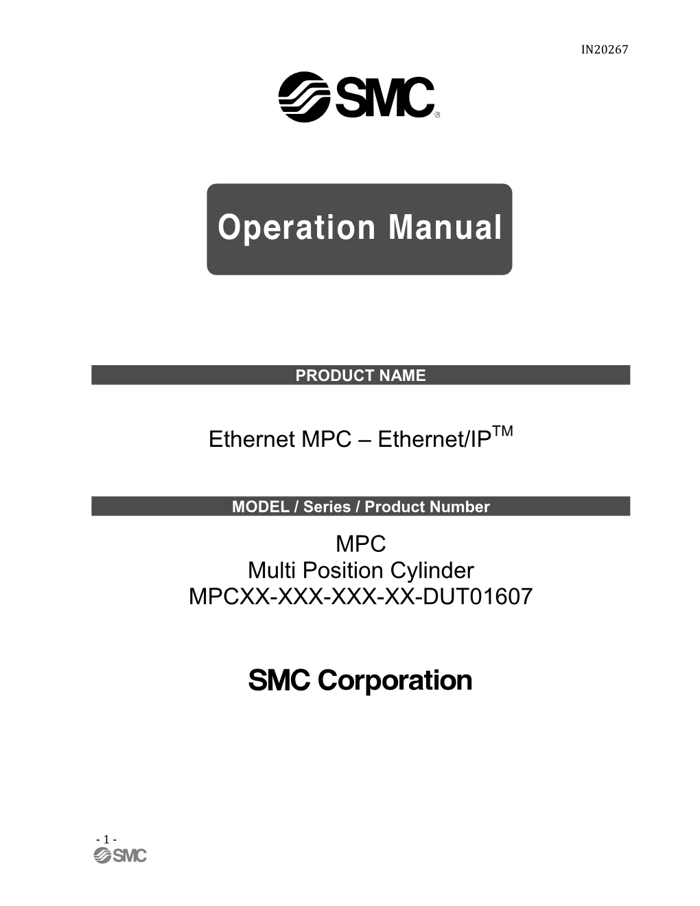 Ethernet MPC – Ethernet/IP