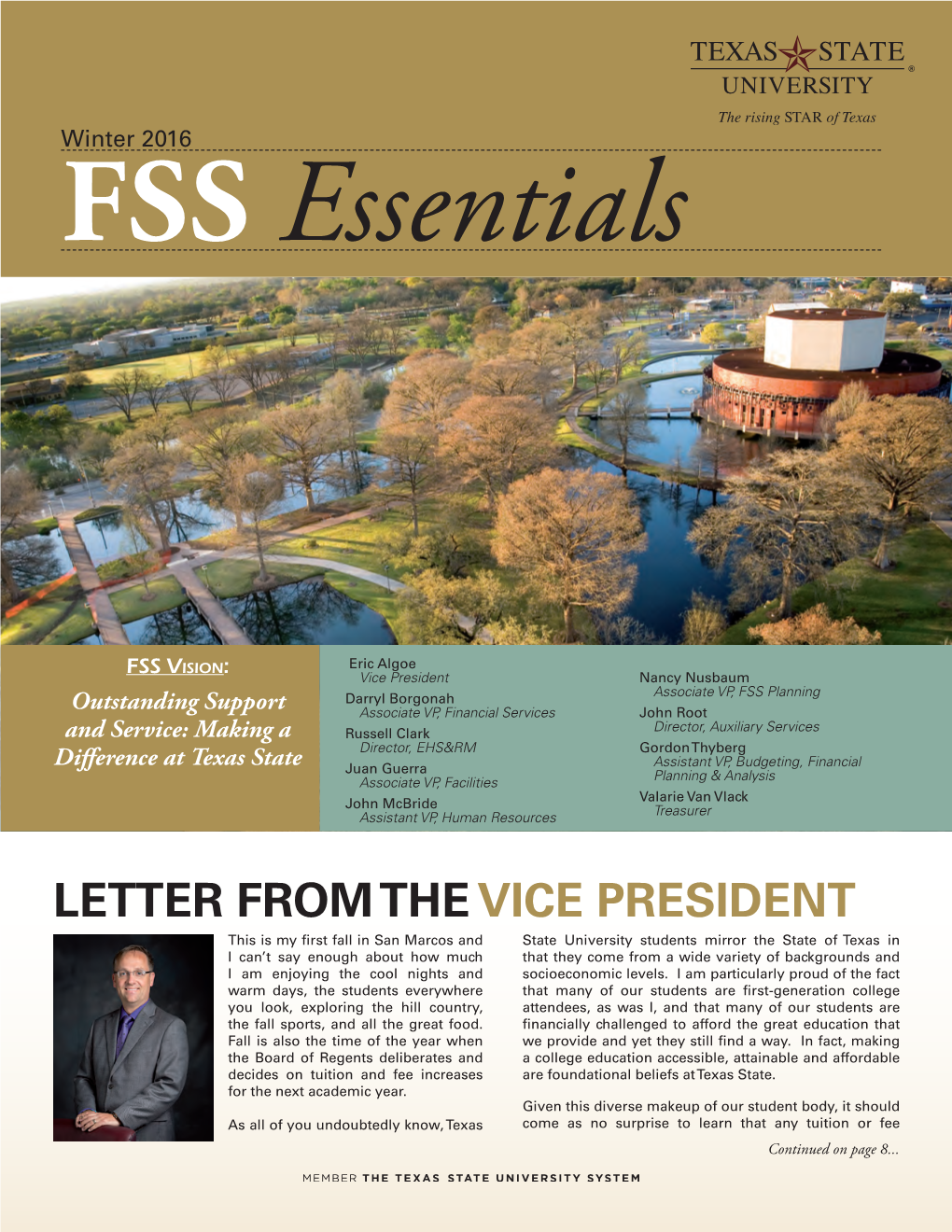 Winter 2016 FSS Newsletter