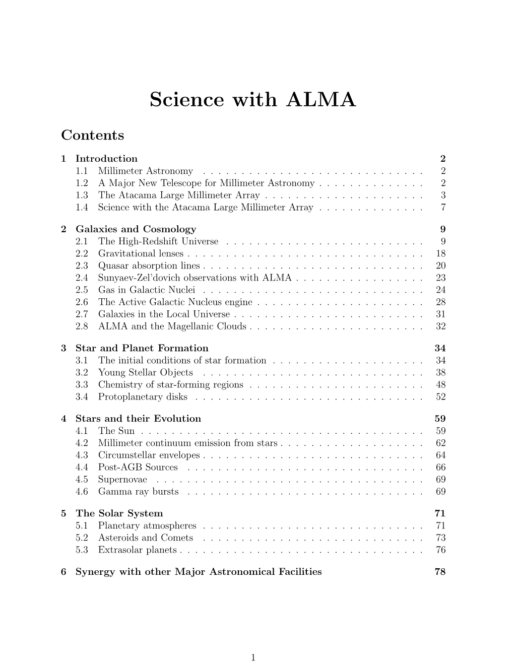 Science with ALMA