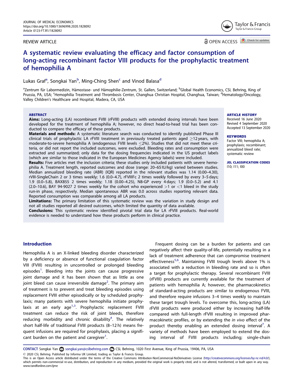 A Systematic Review Evaluating the Efficacy and Factor Consumption of Long-Acting Recombinant Factor VIII Products for the Prophylactic Treatment of Hemophilia A