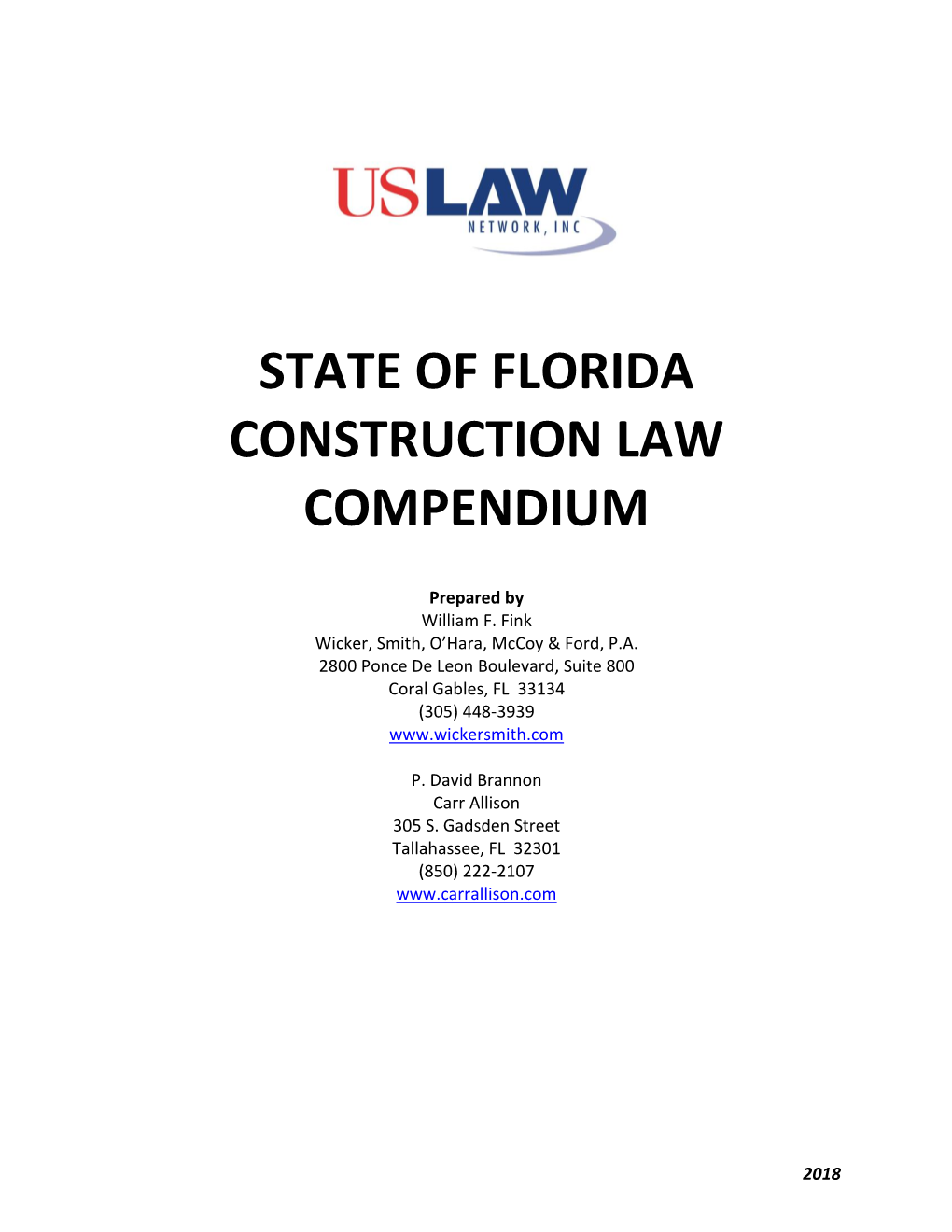 State of Florida Construction Law Compendium