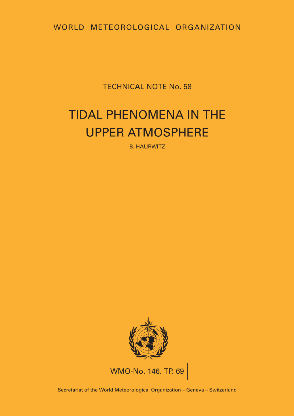 Methods of Oabservation at Sea Tidal Phenomena in The