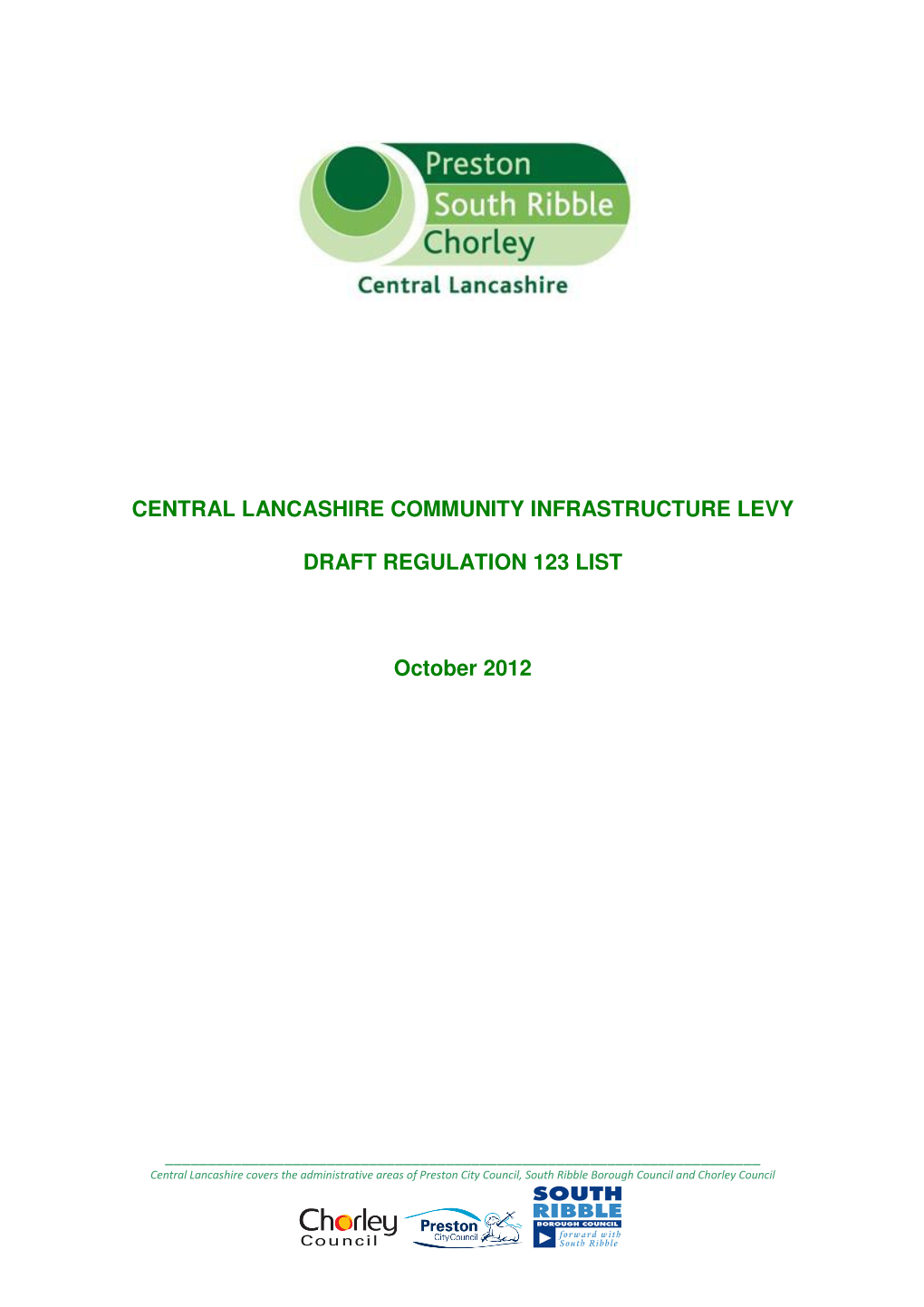 Central Lancashire Community Infrastructure Levy