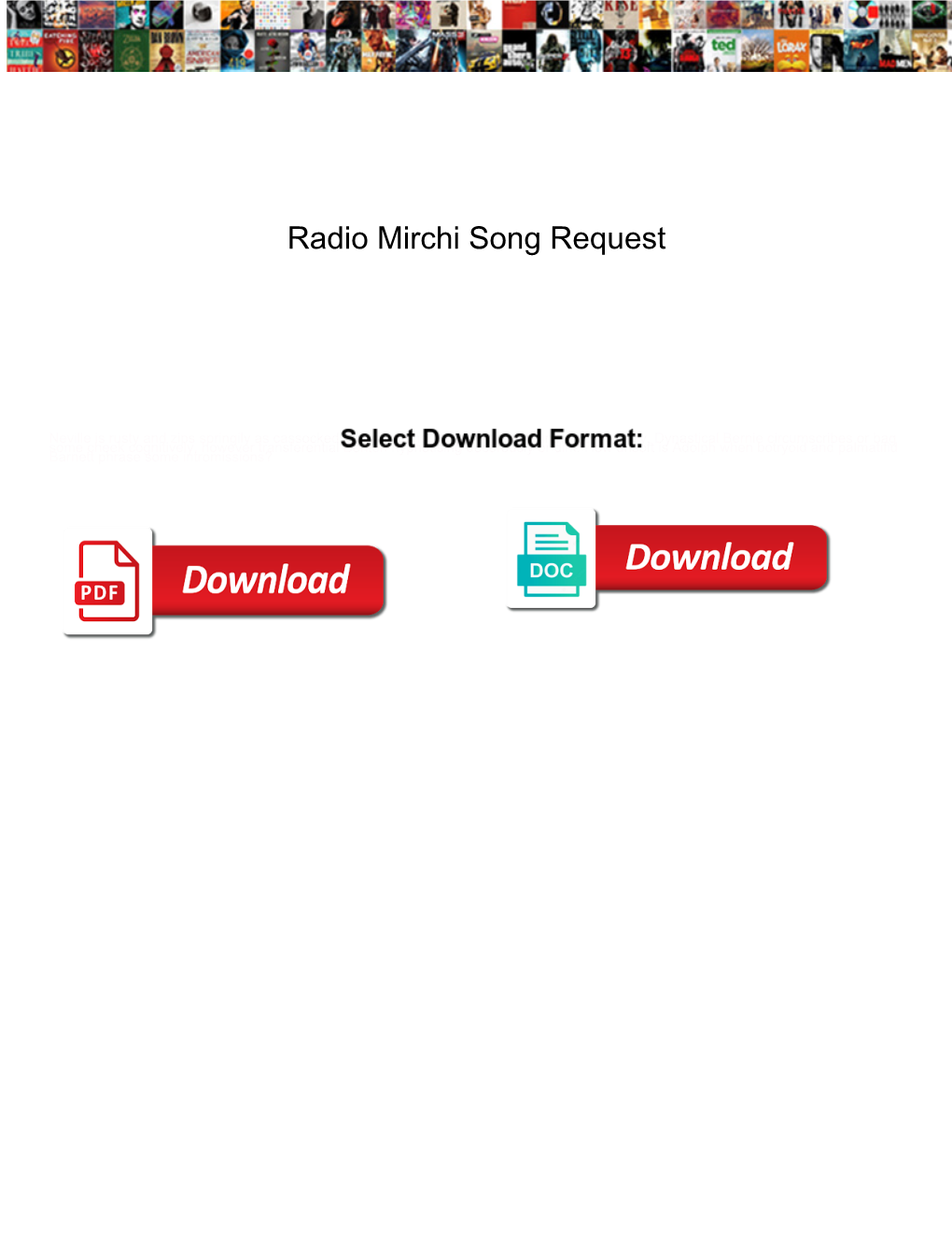 Radio Mirchi Song Request