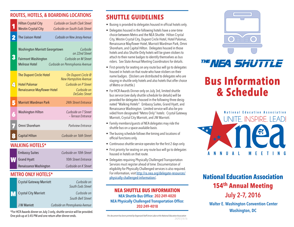 Bus Information & Schedule