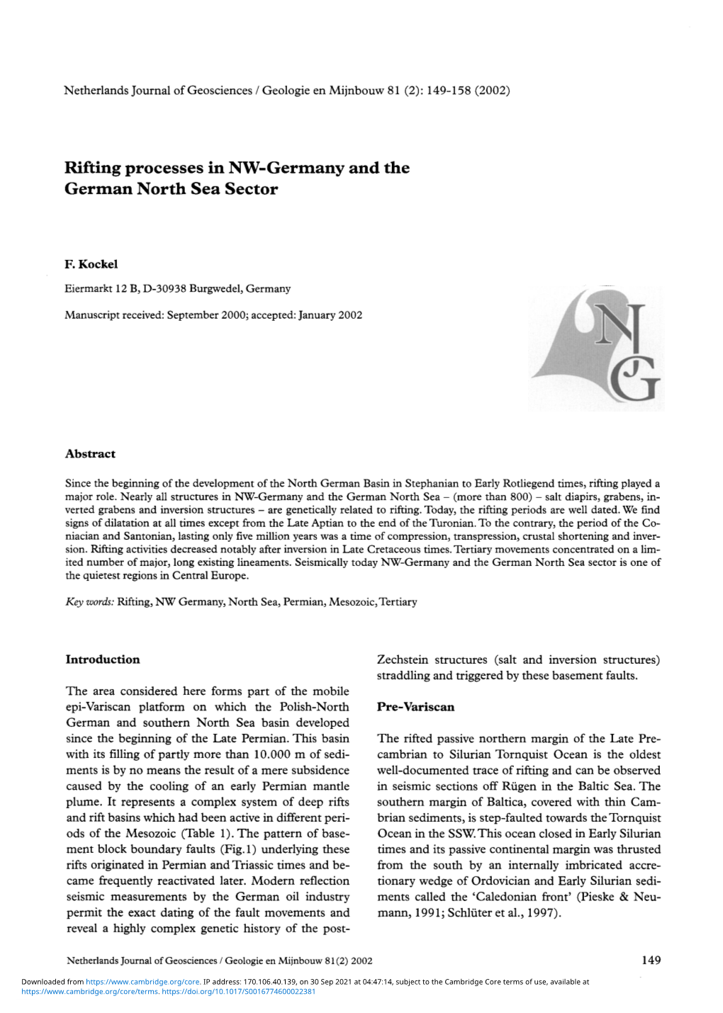 Rifting Processes in NW-Germany and the German North Sea Sector