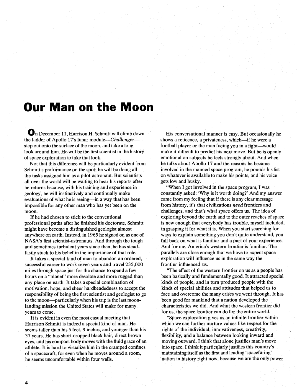 Our Man on the Moon