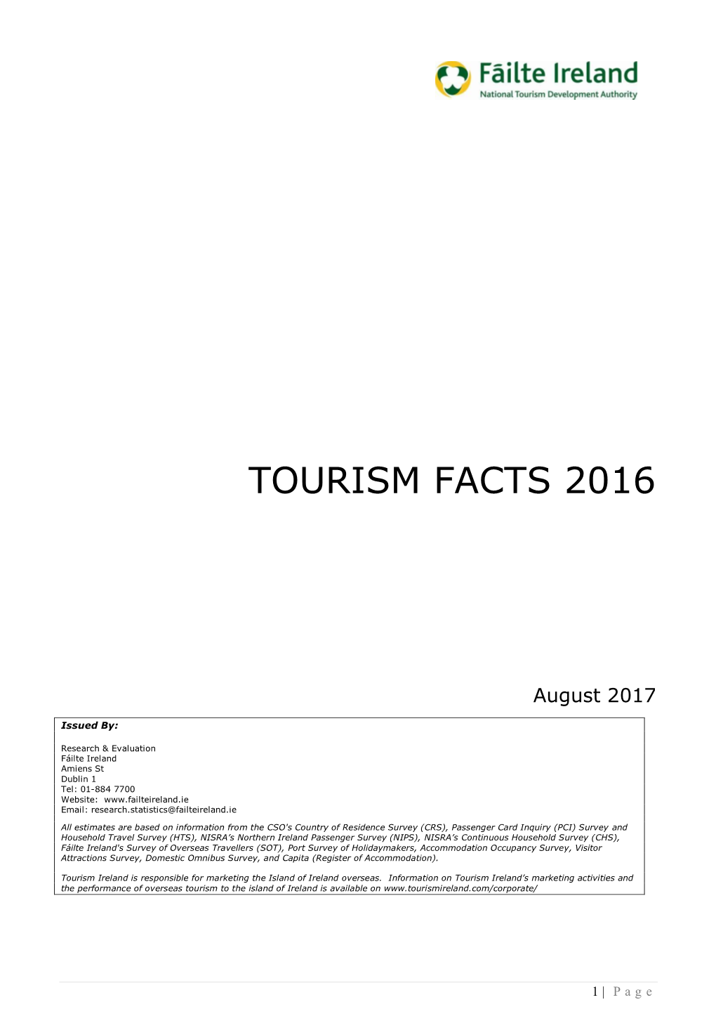 Tourism Facts 2016