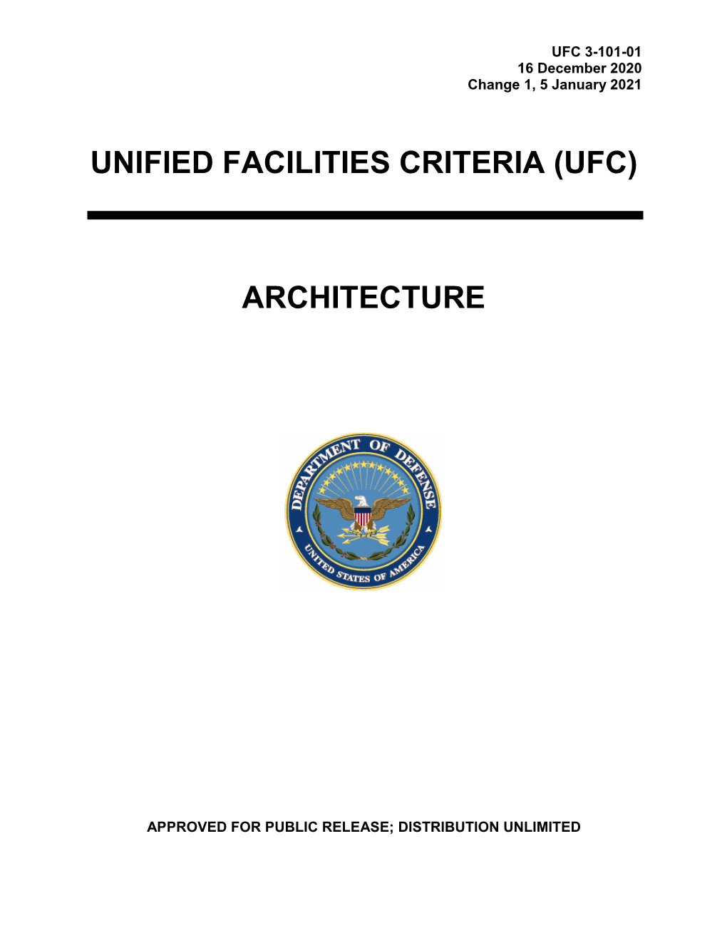 UFC 3-101-01 Architecture, with Change 1