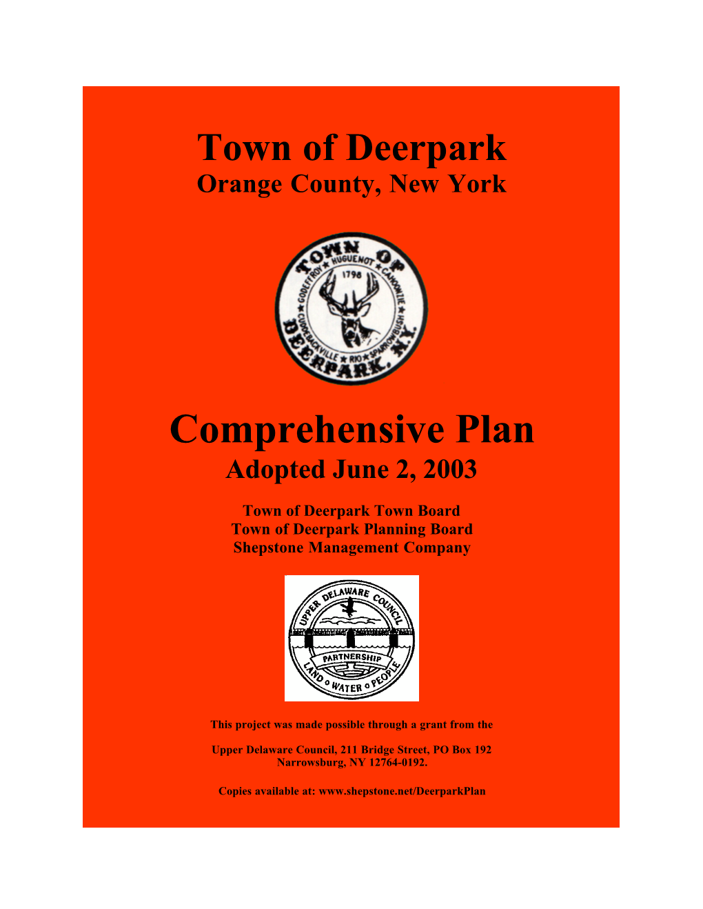 Comprehensive Plan Adopted June 2, 2003