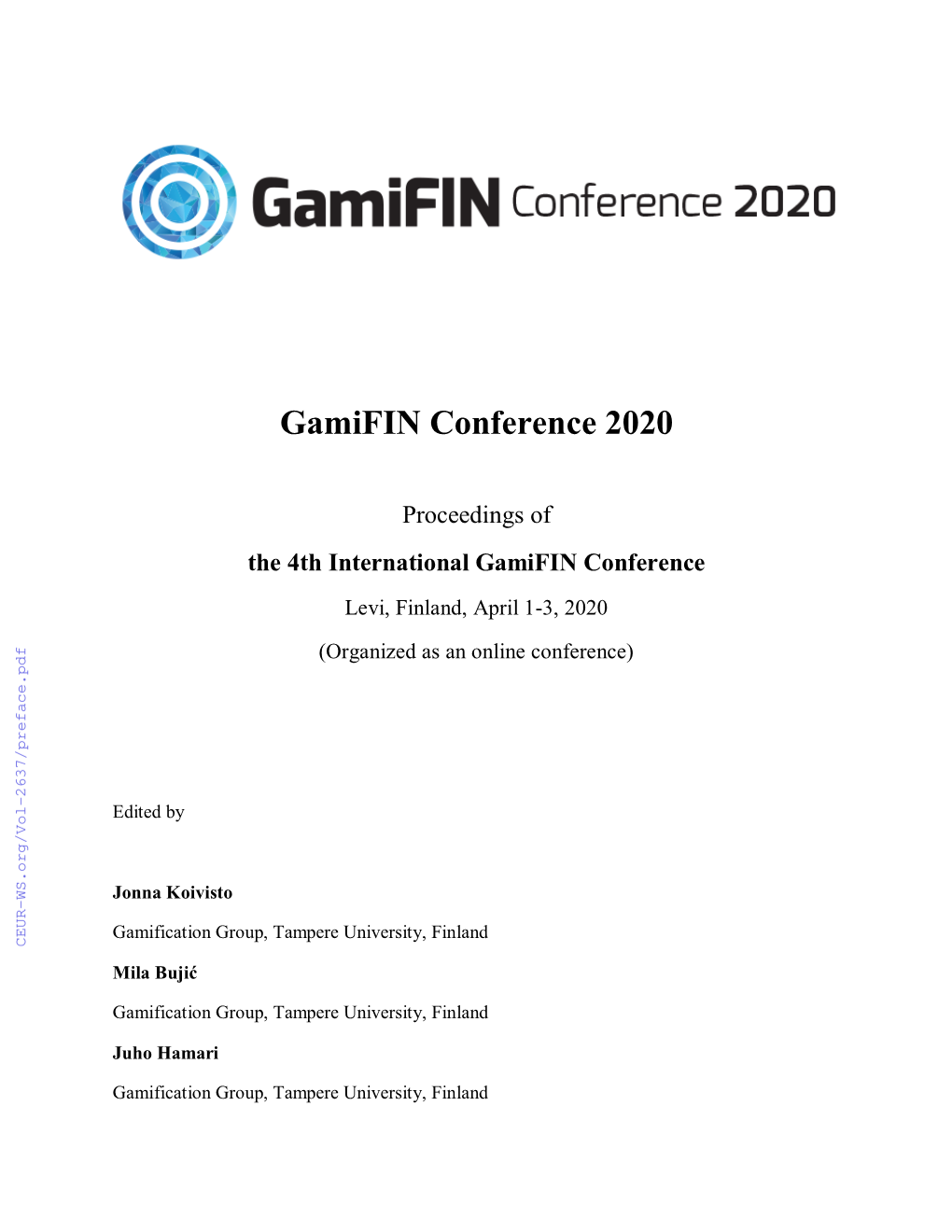 Gamifin Conference 2020