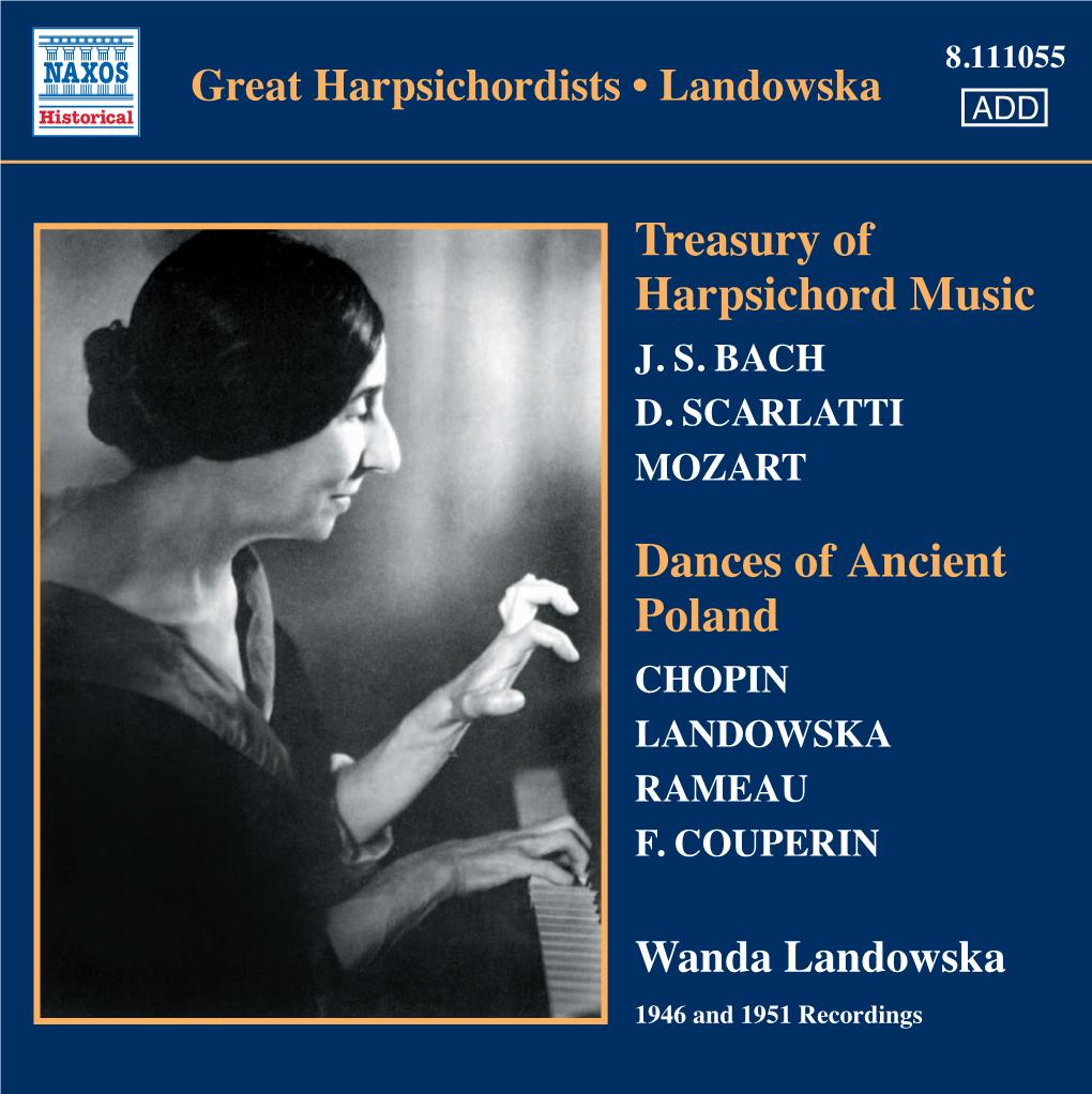 Treasury of Harpsichord Music Dances of Ancient Poland