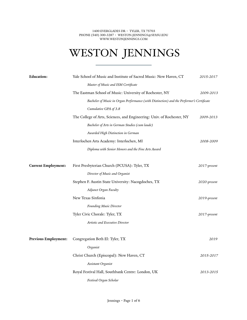 Weston Jennings