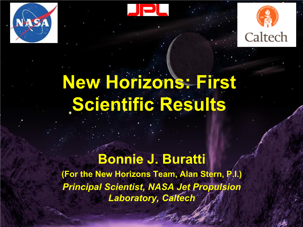New Horizons: First Scientific Results