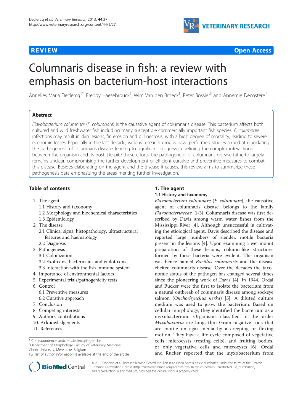 Columnaris Disease in Fish