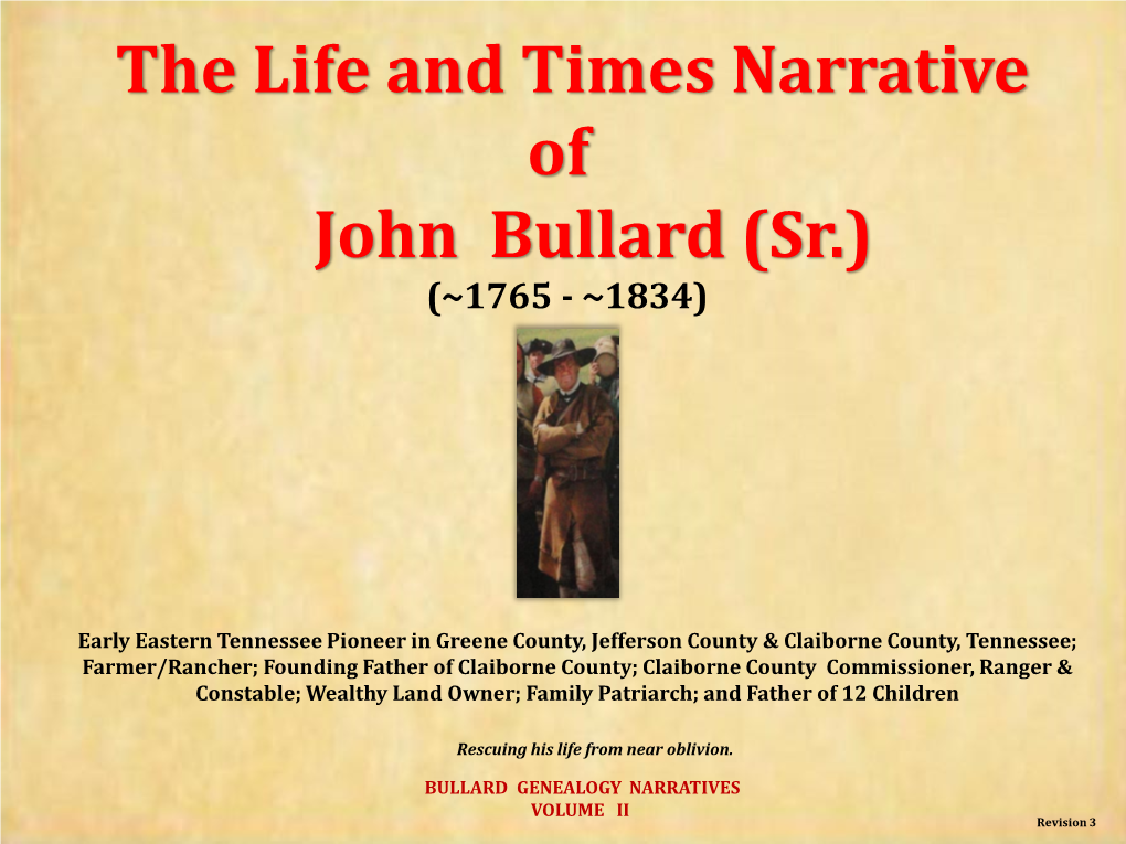 John Bullard (Sr.) (~1765 - ~1834)