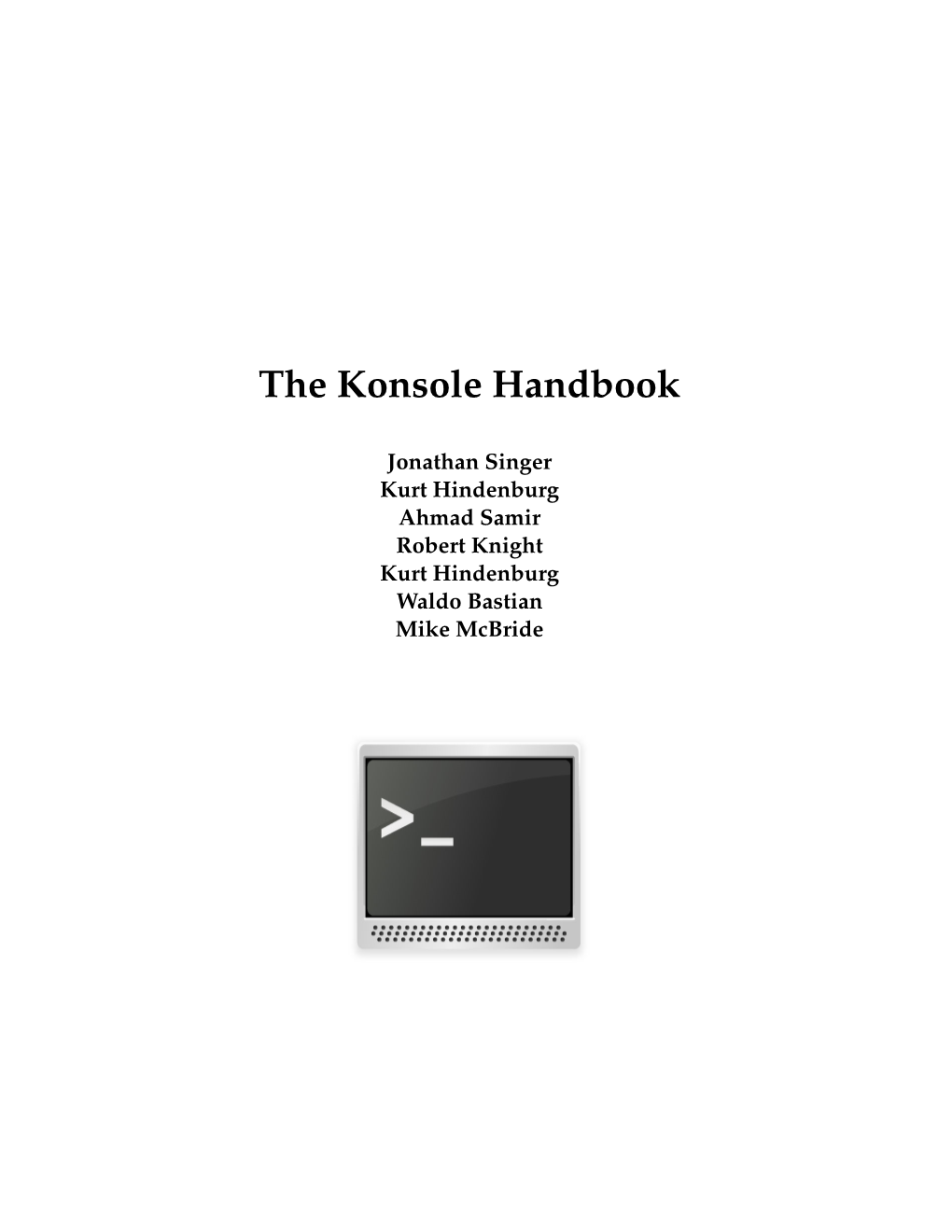 The Konsole Handbook